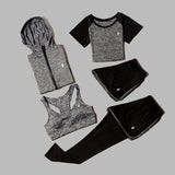 5 Piece Set Yoga For Women's Running Fitness